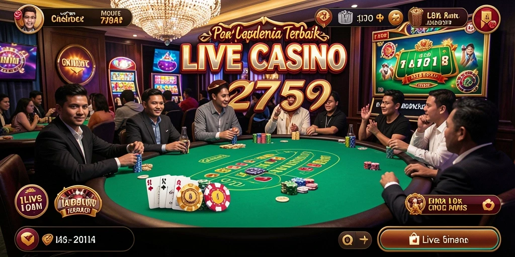 Tampilan gameplay Live Casino yang mendebarkan di 2757.