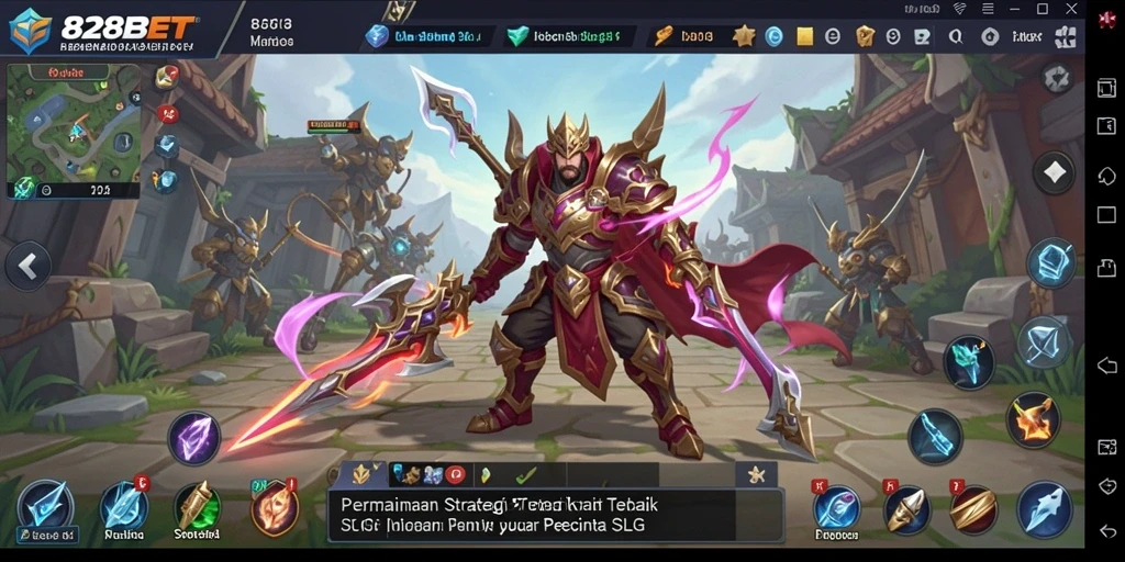 Tampilan gameplay mendebarkan dalam 828BET untuk pecinta SLG.