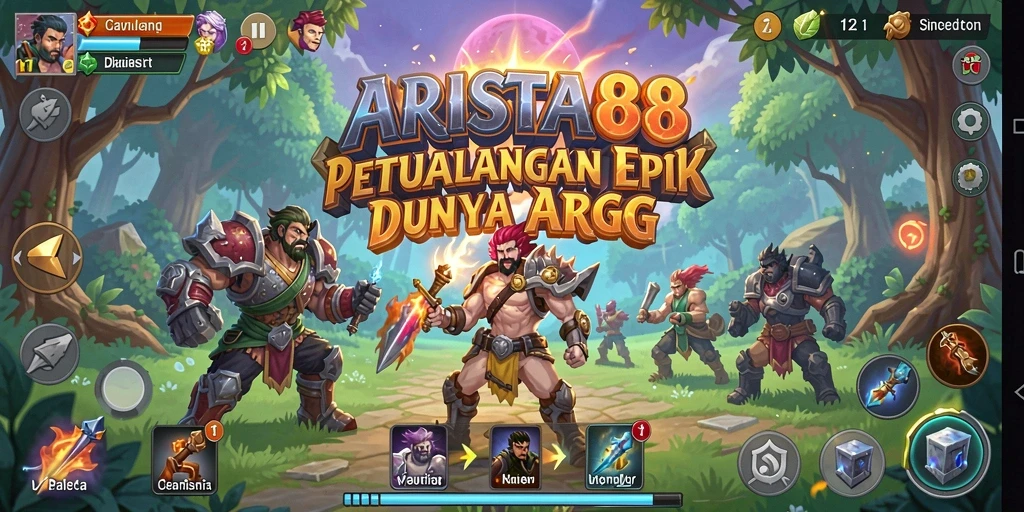 Tampilan gameplay ARISTA88 dengan aksi pertarungan yang mendebarkan.