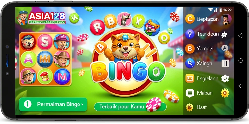 Screenshot gameplay ASIA128 yang menampilkan serunya permainan Bingo.
