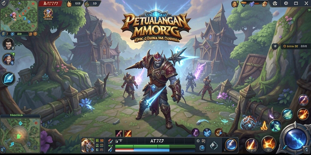 Screenshot gameplay AT777 menampilkan petualangan seru dalam dunia MMORPG.