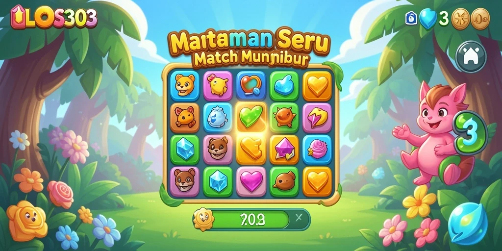 Tangkapan layar dari gameplay seru LOS303 dalam kategori Match-3.