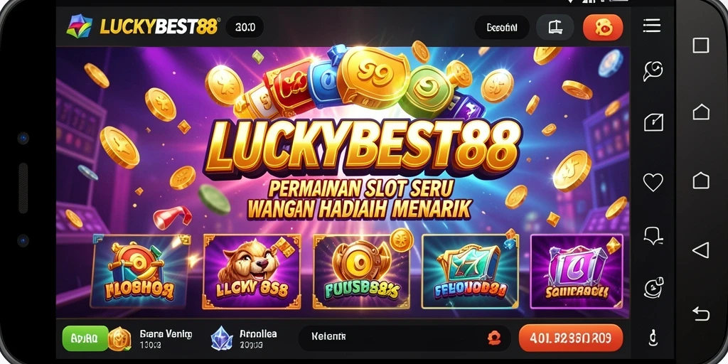 Screenshot gameplay LUCKYBEST88 yang menampilkan keseruan bermain slot.