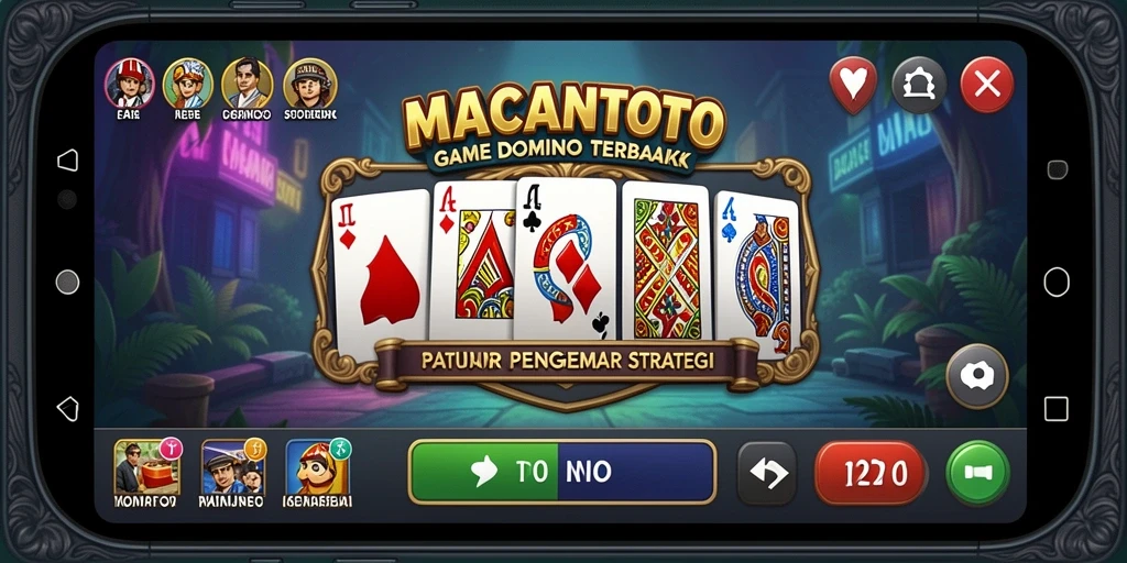 Tangkapan layar gameplay Domino di MACANTOTO yang seru dan menarik.