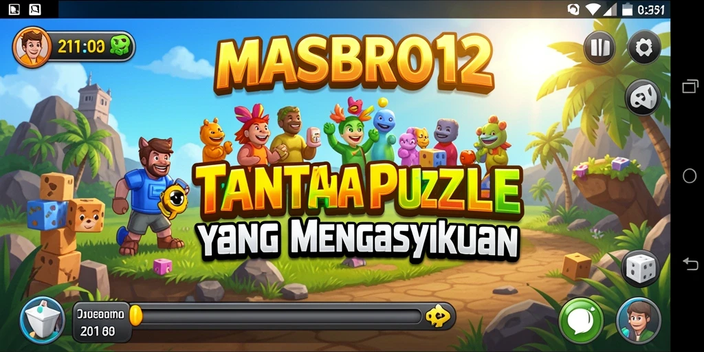 Tampilan gameplay <strong>MASBRO12</strong> yang menarik dan menantang.