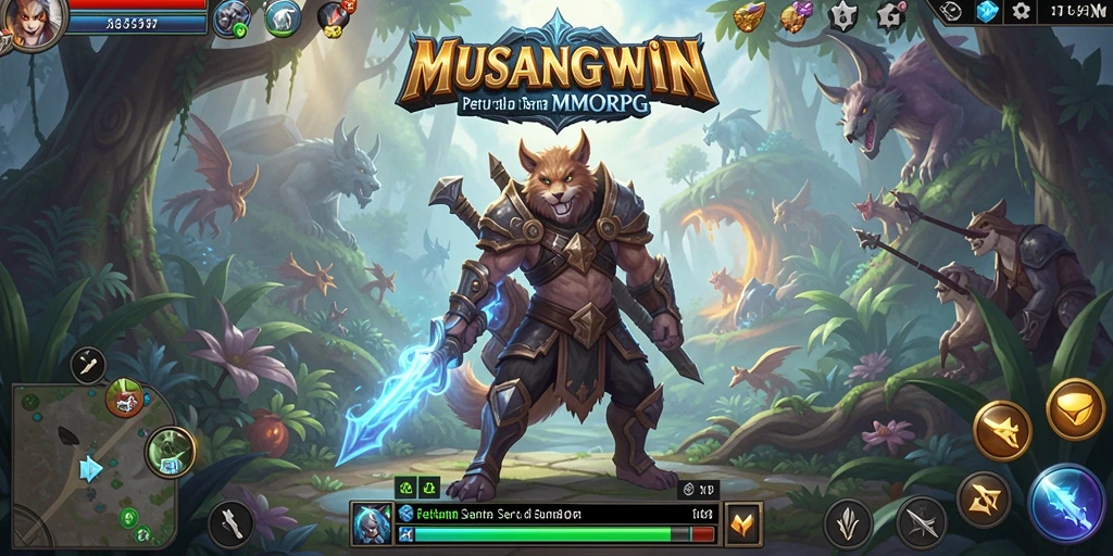 Tangkapan layar dari gameplay MMORPG yang seru di MUSANGWIN.