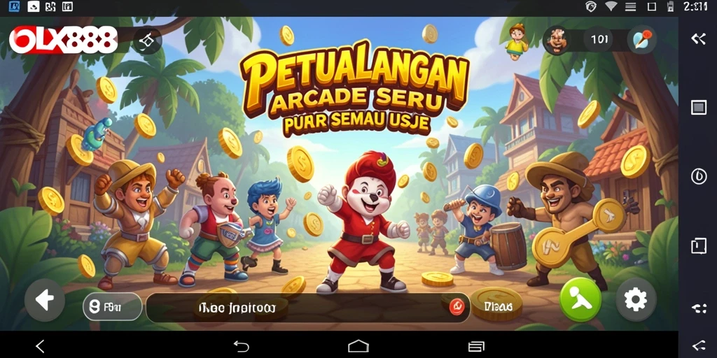 Tampilan gameplay seru dan menantang dari OLX888.