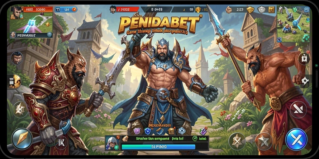 Tampilan menarik dari gameplay strategis dalam PENIDABET.