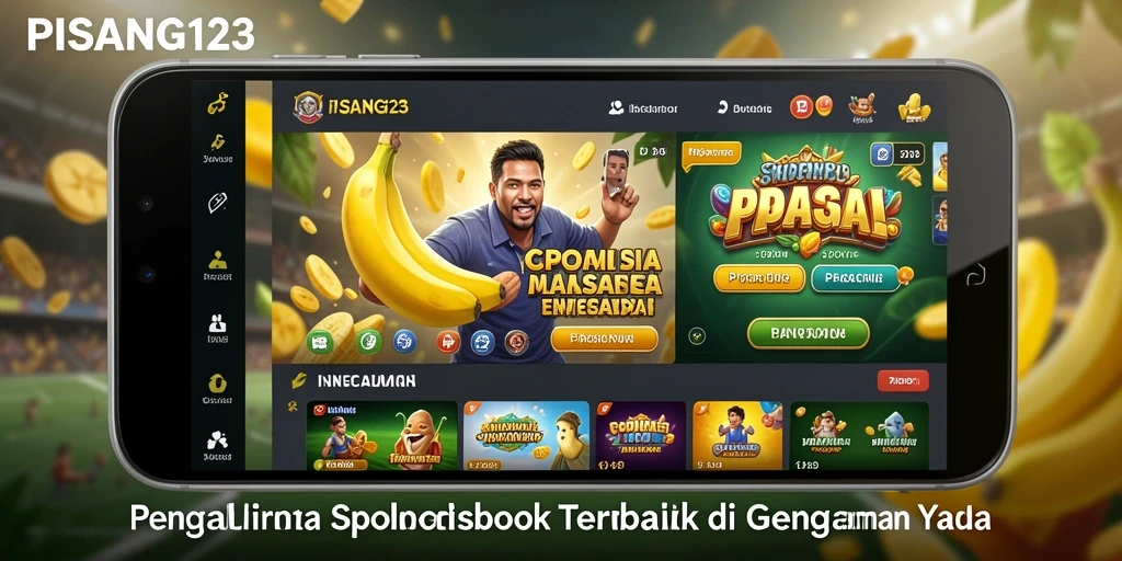 Screenshot PISANG123 menampilkan fitur taruhan olahraga yang menarik.