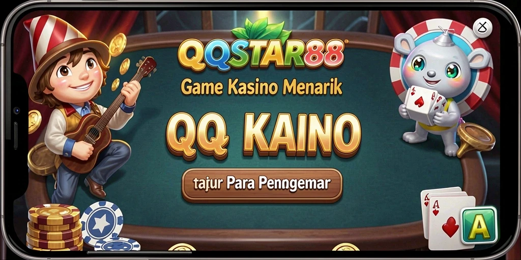 Screenshot utama QQSTAR88 menampilkan gameplay Kasino yang seru dan mengasyikkan.
