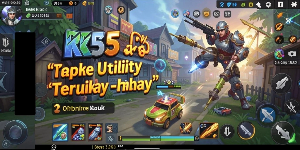 Tampilan aplikasi RK55 yang modern dan interaktif.