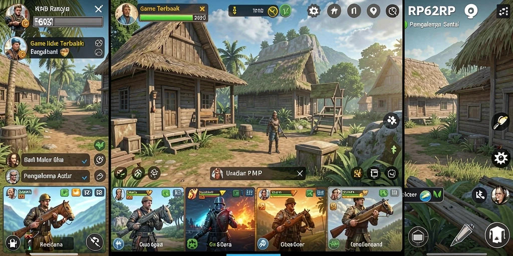 Gameplay RP62RP yang menyenangkan dan santai.