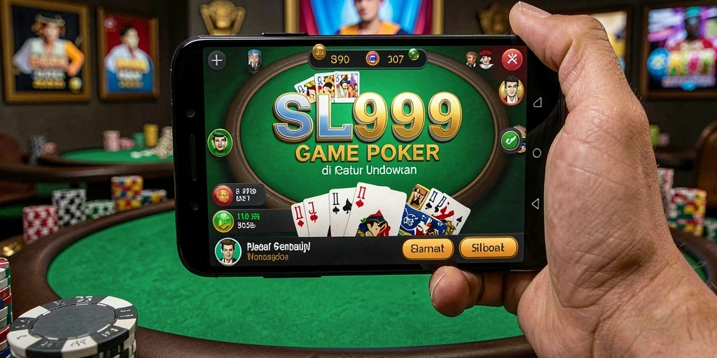 Tampilan menarik dari gameplay SL999 yang menghadirkan pengalaman Poker yang seru.